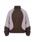 Moška trenirka jakna URBAN CLASSICS TB8602-23085 RJAVA/BLEDO LILA