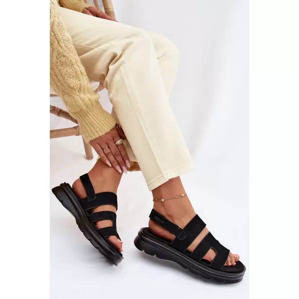  Ženske sandale BIG STAR SHOES TT274484 ČRNA 
