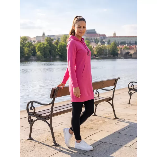  Ženski podaljšan pulover ALTISPORT ALW091419 MAGENTA 