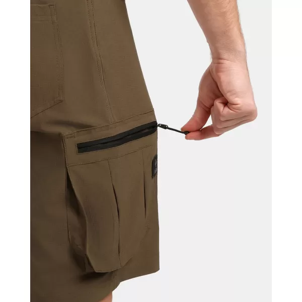  Moške kratke hlače KILPI ASHER-M 1M0409KI KAKI 