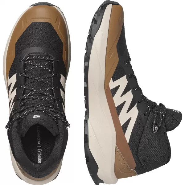  Moški čevlji SALOMON OUTSCAPE MID GTX L45410800 ČRNA/DEŽEVEN DAN/KOJOTSKO RJAVA 