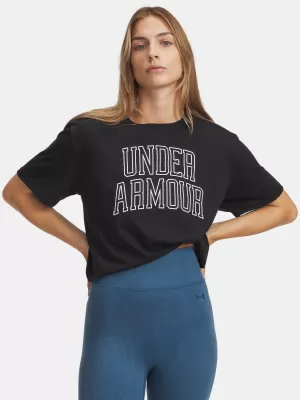 Ženska majica s kratkimi rokavi UNDER ARMOUR RIVAL OS CAMPUS TEE 6007883-001 ČRNA