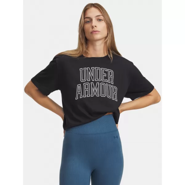  Ženska majica s kratkimi rokavi UNDER ARMOUR RIVAL OS CAMPUS TEE 6007883-001 ČRNA 
