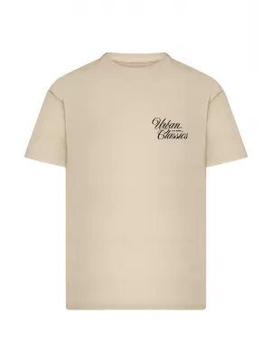 Moška majica s kratkimi rokavi URBAN CLASSICS TB8757 BELA/PEŠČENA