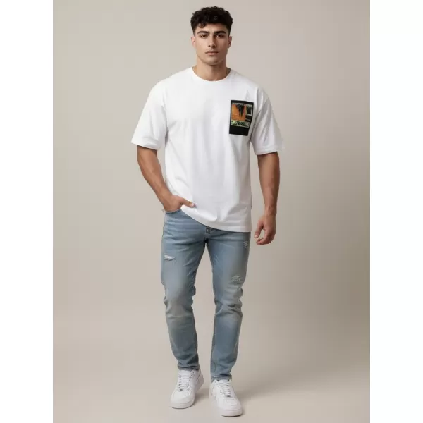  Moška majica s kratkimi rokavi DSTREET RX5301 BELA 