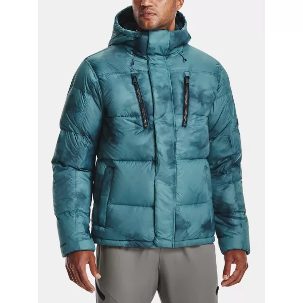  Moška jakna UNDER ARMOUR UA STORM CGI DOWN PRINTED STORM JKT 1365809-413 MODRA 