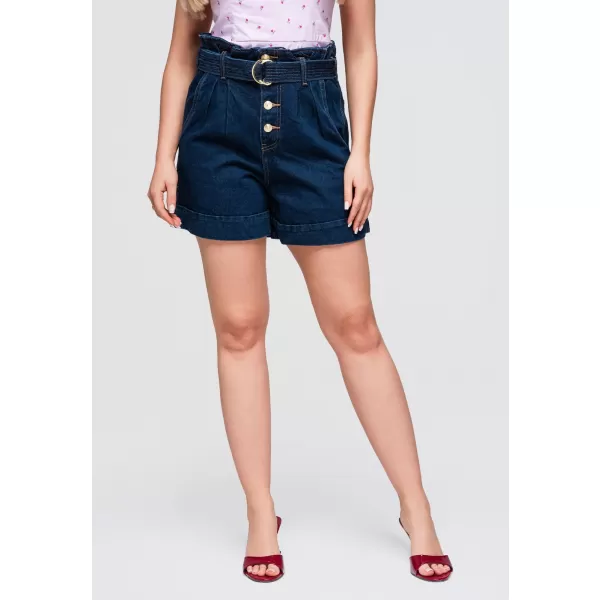  Ženske kratke hlače OMBRE OW-ST-E0011 TEMEN DENIM 