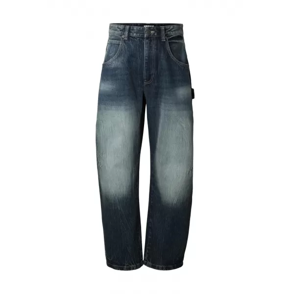  Moške hlače URBAN CLASSICS TB8057 TEMNO MODER MARMOR PRAN 