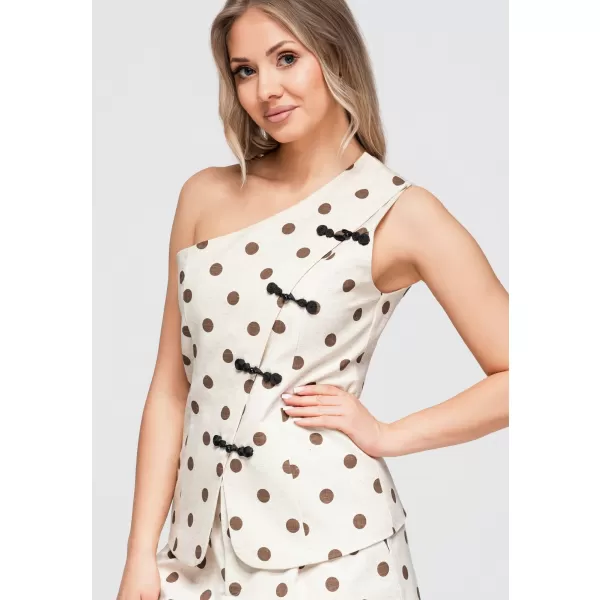  Ženska bluza OMBRE OW-TS-E0061 TAUPE 