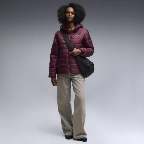  Ženska jakna PUMA ESS HOODED PADDED JACKET 68523124 RUBY NOIR 