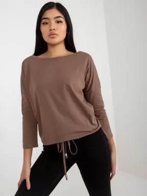 Ženska bluza BASIC FEEL GOOD RV-BZ-4691.26 RJAVA