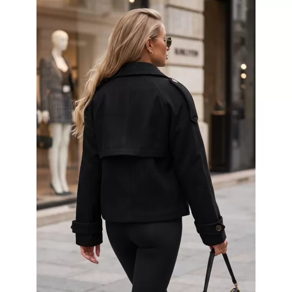  Ženski plašč DSTREET TY6016 ČRNA 