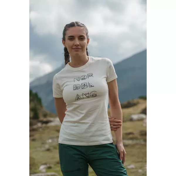  Ženska majica s kratkimi rokavi NORDBLANC RESCUE NBSLT8178 BELA 