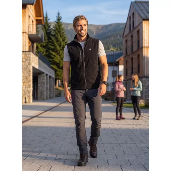  Moški brezrokavnik iz flisa ALTISPORT ALM002525 ČRNA 