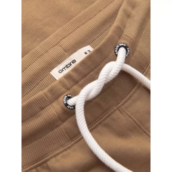  Moške trenirke OMBRE OM-PABS-0305 RJAVA 