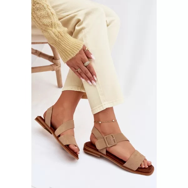  Ženske sandale BIG STAR SHOES TT274491 BEŽ 