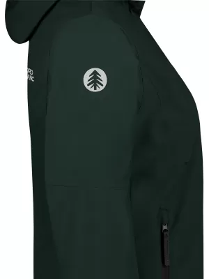 Ženska nepremočljiva jakna NORDBLANC BOURNE NBSJL8317 TEMNO ZELENA