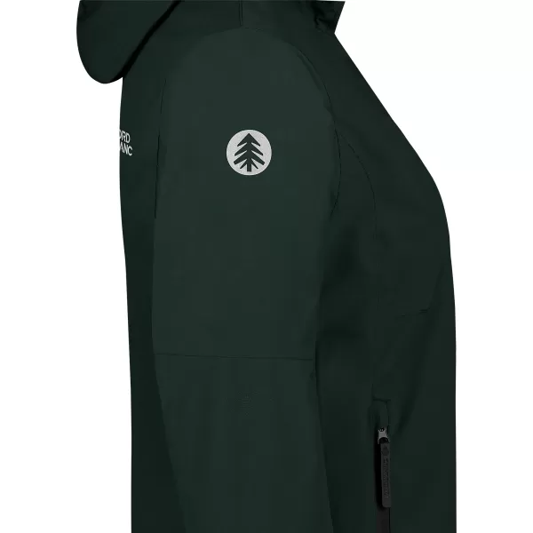  Ženska nepremočljiva jakna NORDBLANC BOURNE NBSJL8317 TEMNO ZELENA 