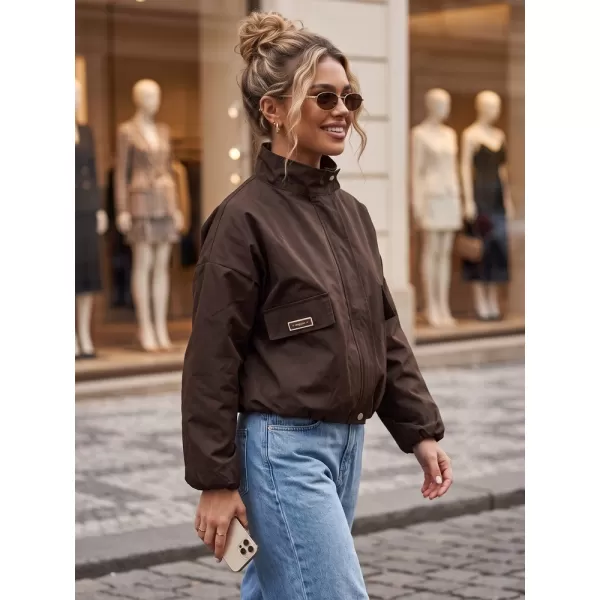  Ženska jakna DSTREET TY6022 RJAVA 