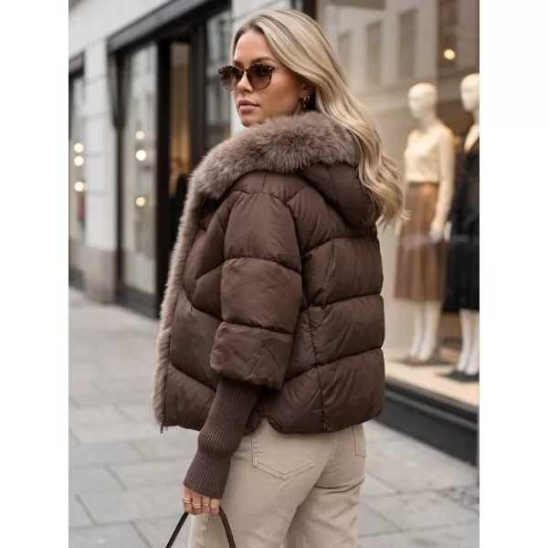  Ženska jakna DSTREET TY5989 RJAVA 