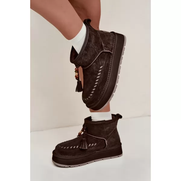  Ženski čevlji BIG STAR SHOES UU274678 RJAVA/BEŽ 