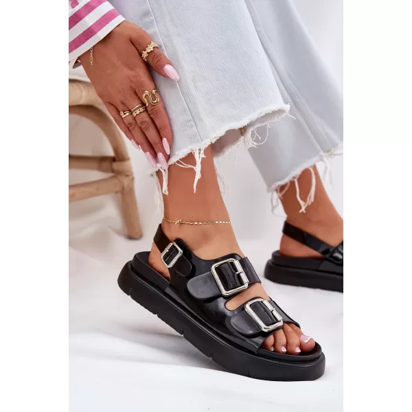  Ženske sandale BIG STAR SHOES RR274662 ČRNA 