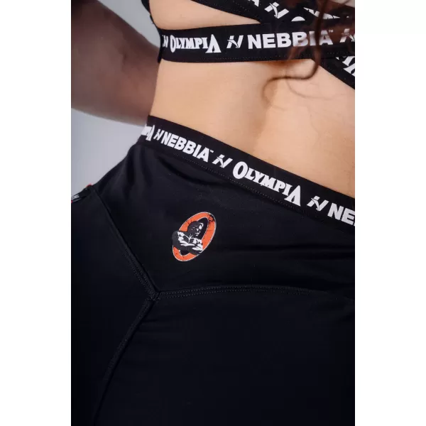  Ženske kratke hlače NEBBIA OLYMPIA HIGH-WAIST 937 ČRNA 