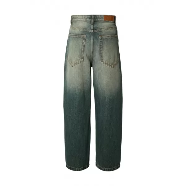  Moške hlače URBAN CLASSICS TB8055 SREDNJE MODRA UMAZANO OPRANA 