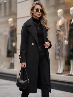 Ženski plašč DSTREET NY0809 ČRNA