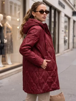 Ženska jakna DSTREET TY5771 BORDO