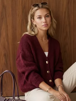 Ženski pulover DSTREET MY2572 BORDO