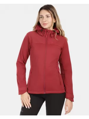 Ženska softshell jakna KILPI ONTAVIA-W 1L0113KI TEMNO RDEČA