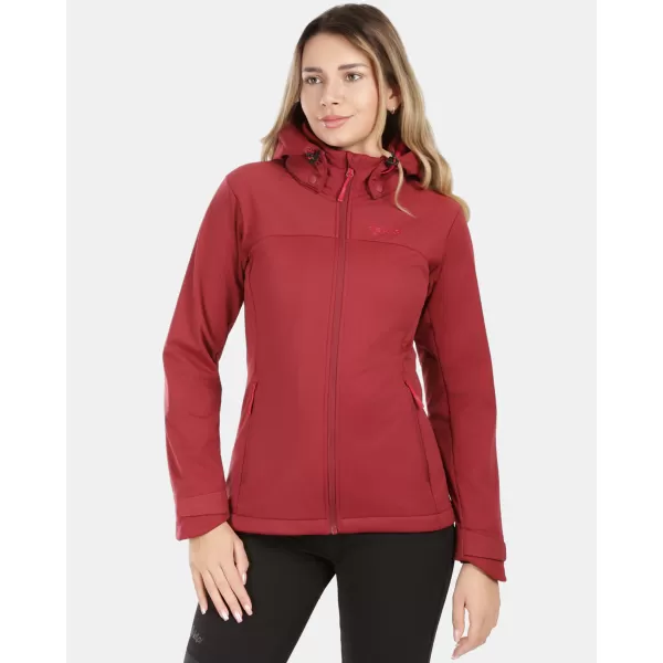  Ženska softshell jakna KILPI ONTAVIA-W 1L0113KI TEMNO RDEČA 