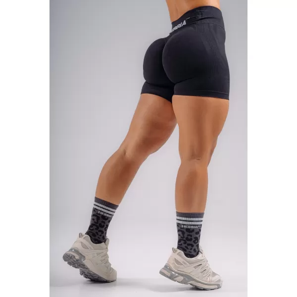  Ekstra kratke hlače na push-up NEBBIA PRIMAL 857 ČRNA 
