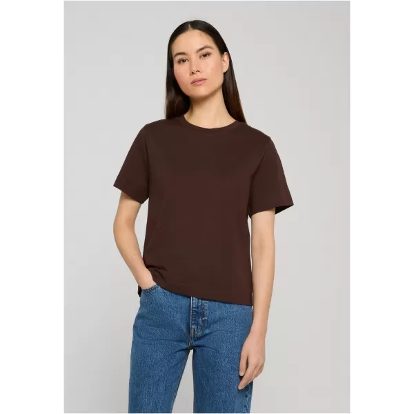  Ženska majica s kratkimi rokavi URBAN CLASSICS TB7494-00075 RJAVA 