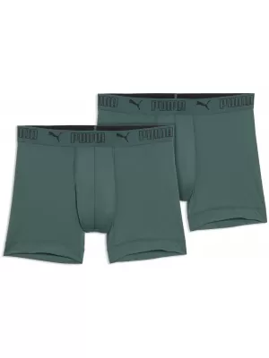 Moške boksarice PUMA SPORT MICROFIBER BOXER 2P 93552016 ZELENA