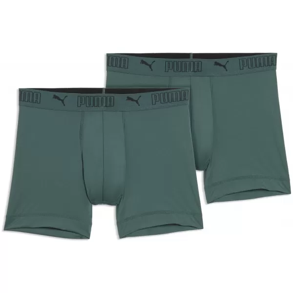  Moške boksarice PUMA SPORT MICROFIBER BOXER 2P 93552016 ZELENA 