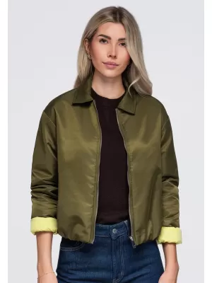 Ženska jakna OMBRE OW-JT-E0003 KAKI