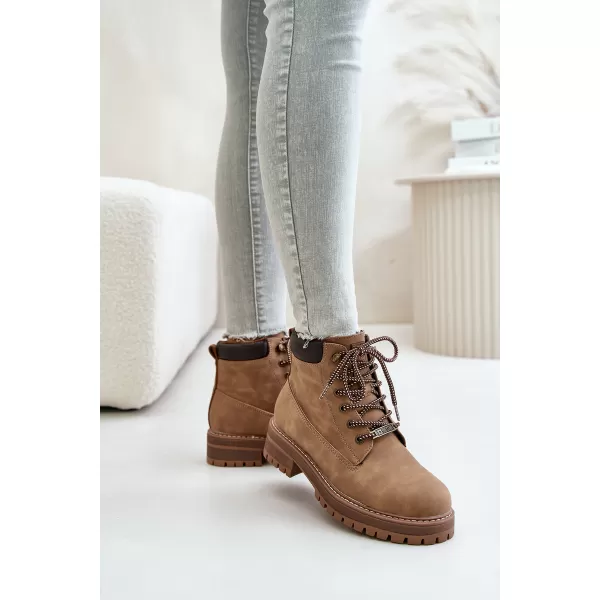  Ženski škornji BIG STAR SHOES OO274A289 RJAVA/BEŽ 