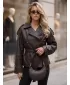 Ženska jakna DSTREET TY5912 RJAVA