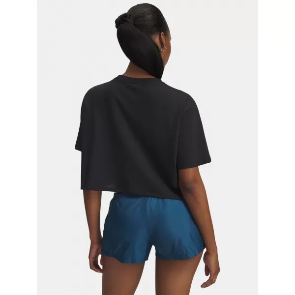  Ženska majica s kratkimi rokavi UNDER ARMOUR W WM CROP SS 6010588-001 ČRNA 