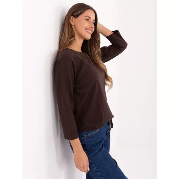  Ženska bluza BASIC FEEL GOOD RV-BZ-4691.40P TEMNO RJAVA 
