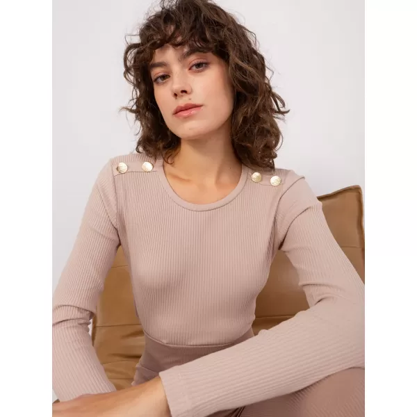  Ženska bluza BASIC FEEL GOOD RV-BZ-9204.40X BEŽ 