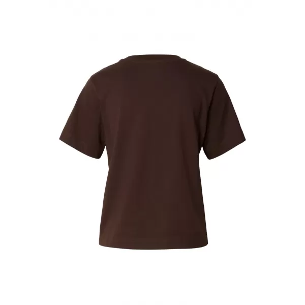  Ženska majica s kratkimi rokavi URBAN CLASSICS TB7494-00075 RJAVA 