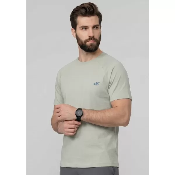  Moška majica s kratkimi rokavi 4F WAW25TTSHM2373 KOVNICA 