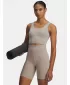 Ženski brezrokavnik UNDER ARMOUR MERIDIAN FITTED CROP TANK 1379153-203 RJAVA