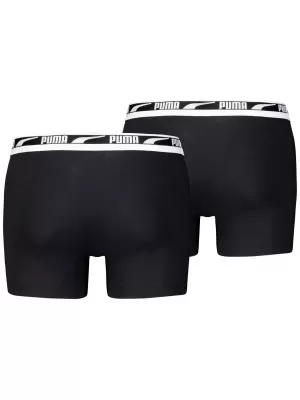 Moške boksarice PUMA MEN EVERYDAY MULTI LOGO BOXER 2P 93832501 ČRNA