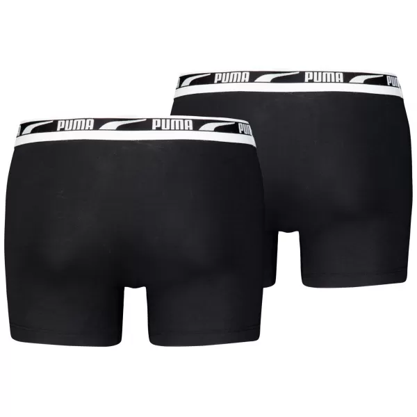  Moške boksarice PUMA MEN EVERYDAY MULTI LOGO BOXER 2P 93832501 ČRNA 