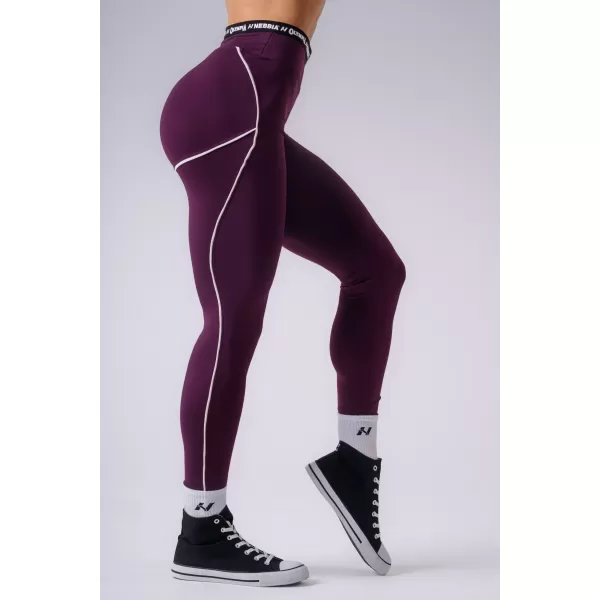  Ženske pajkice NEBBIA OLYMPIA HIGH-WAIST 935 KLARET 