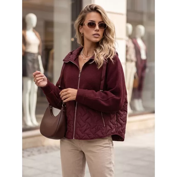  Ženska jakna DSTREET TY5916 BORDO 